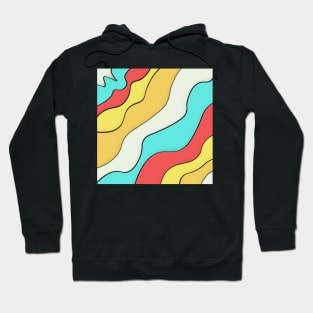 Pattern with waves Hoodie